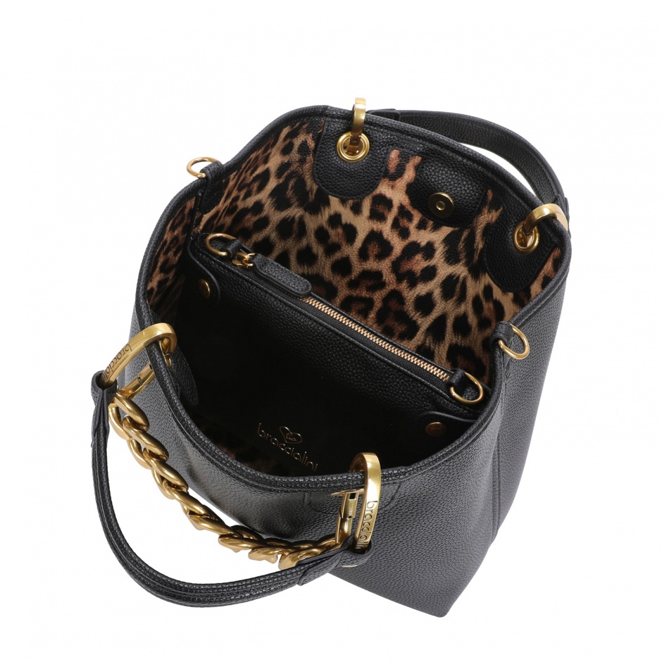 BRACCIALINI Дамска черна чанта Beth Jewels - изглед 3