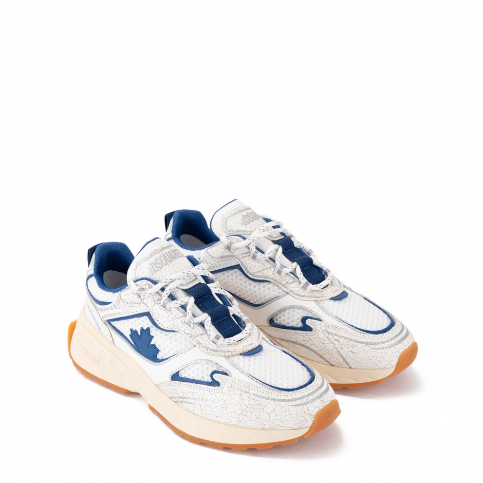 DSQUARED2 Мъжки бели маратонки Sprinter - изглед 2 - Pepina DSQUARED2 Мъжки бели маратонки Sprinter - изглед 2