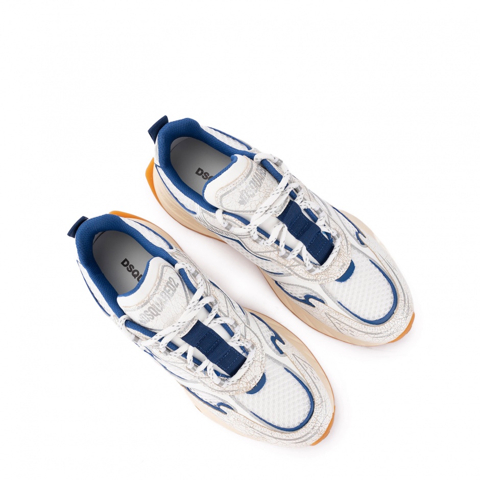 DSQUARED2 Мъжки бели маратонки Sprinter - изглед 3 - Pepina DSQUARED2 Мъжки бели маратонки Sprinter - изглед 3