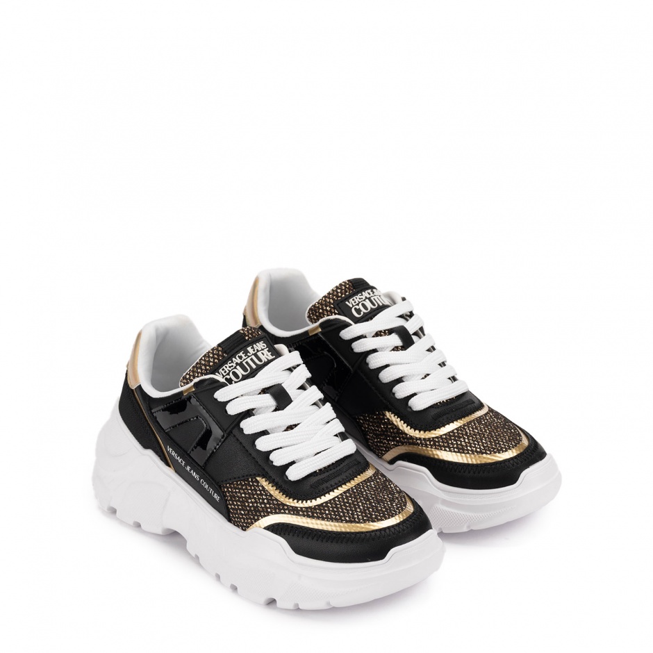 VERSACE JEANS Дамски черни маратонки - изглед 2 - Pepina VERSACE JEANS Дамски черни маратонки - изглед 2