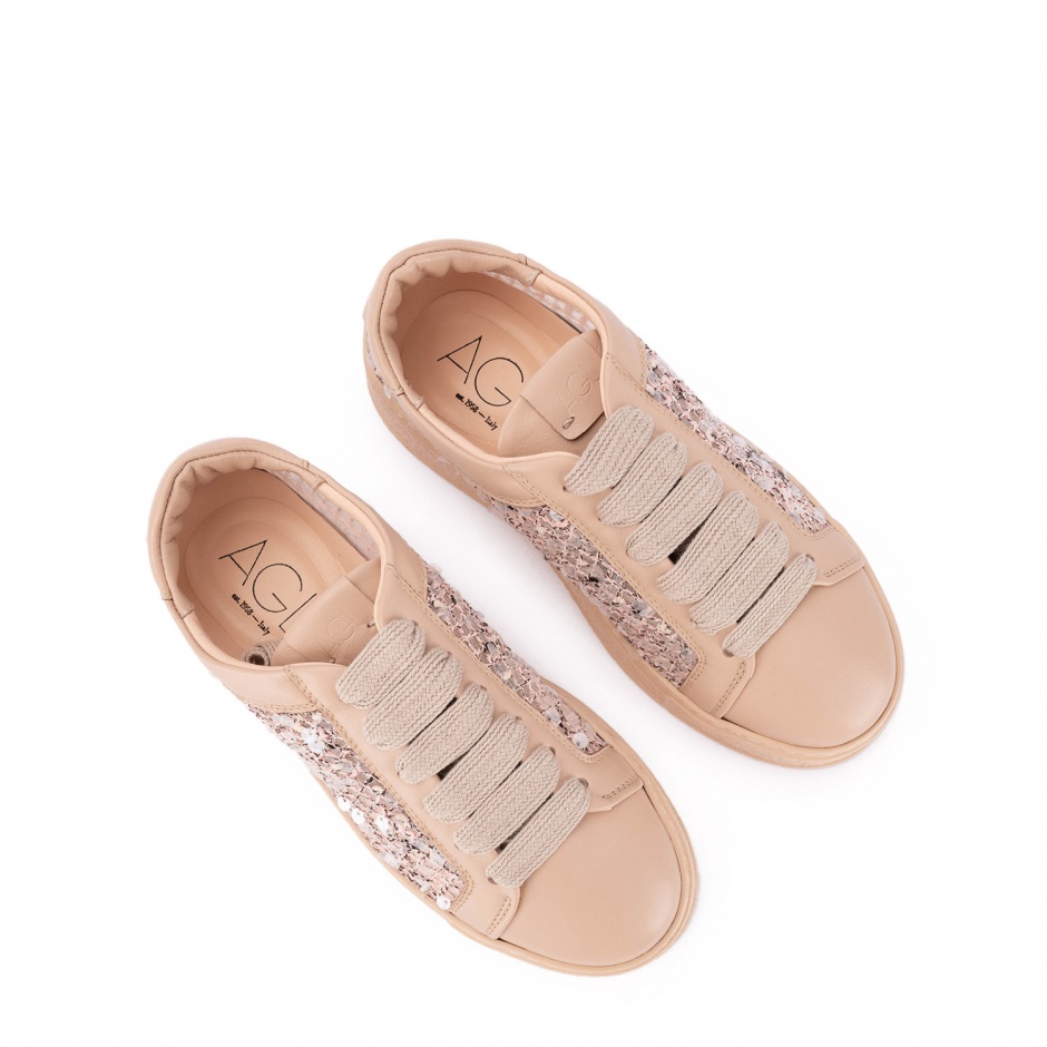 AGL Дамски бежови спортни обувки Giuly Fabric - изглед 4 - Pepina AGL Дамски бежови спортни обувки Giuly Fabric - изглед 4