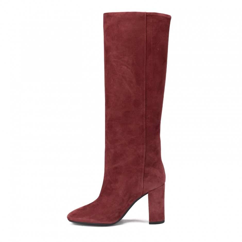 BIANCA DI Дамски ботуши с ток бордо - изглед 5