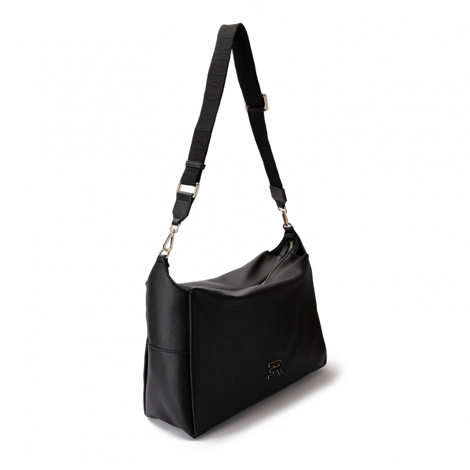 ERMANNO FIRENZE Дамска черна чанта Victoria 26 Large - изглед 2