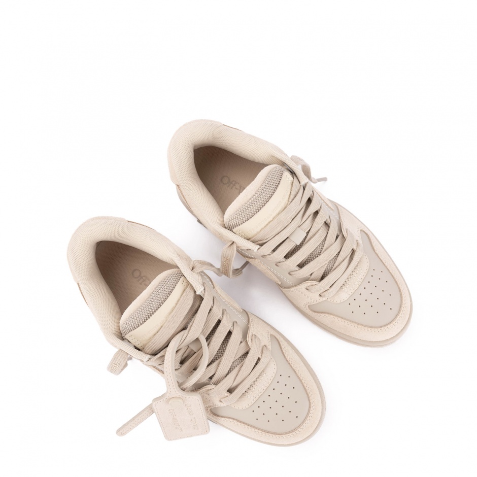 OFF-WHITE Дамски бeжови сникърси Out Of Office - изглед 3 - Pepina OFF-WHITE Дамски бeжови сникърси Out Of Office - изглед 3