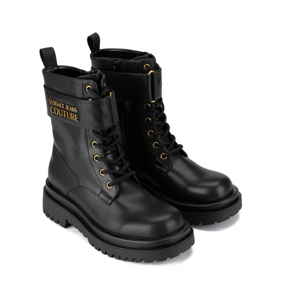 VERSACE JEANS Дамски черни боти - изглед 2 - Pepina VERSACE JEANS Дамски черни боти - изглед 2