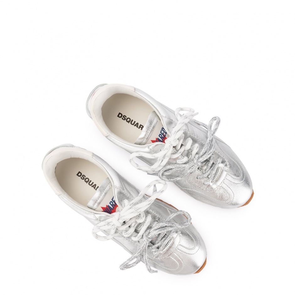 DSQUARED2 Дамски сребърни маратонки DC-642 - изглед 4 - Pepina DSQUARED2 Дамски сребърни маратонки DC-642 - изглед 4