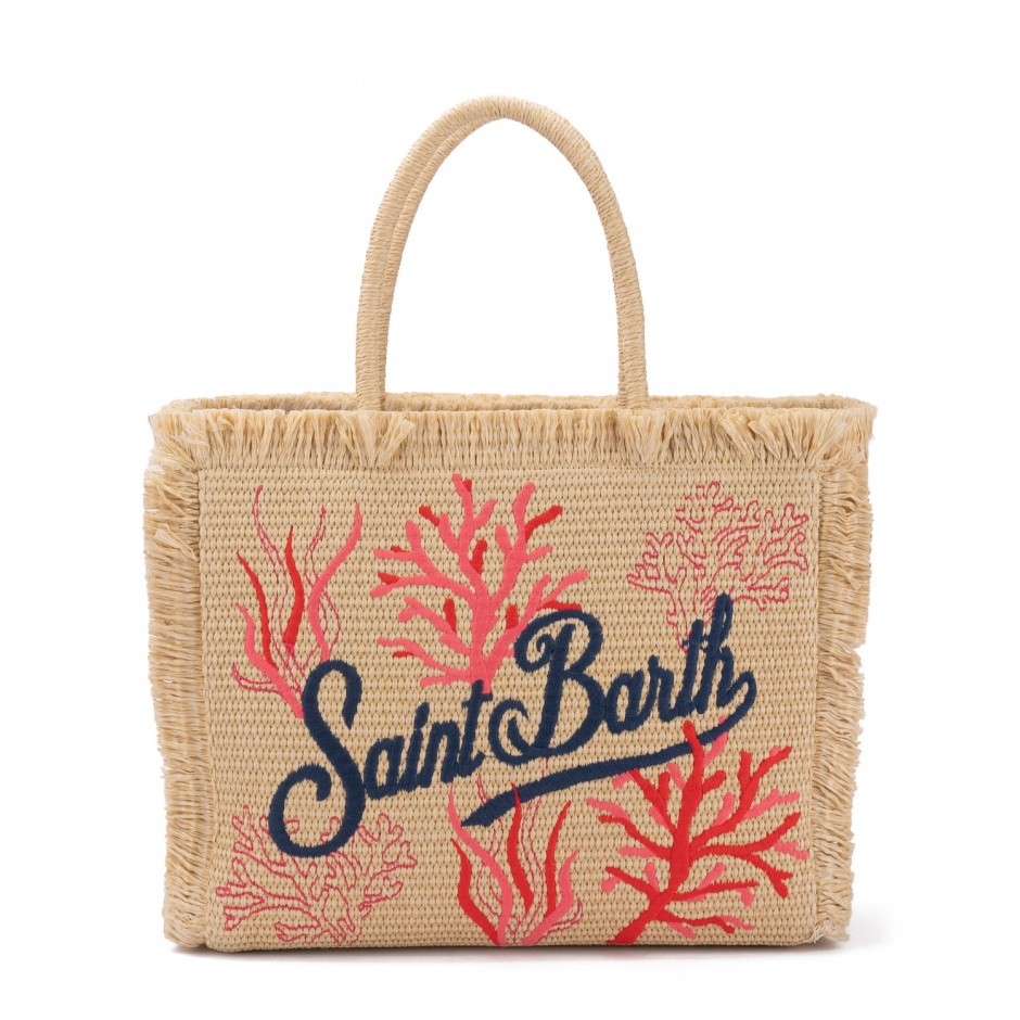 SAINT BARTH Дамска чанта с корали Vanity - изглед 1