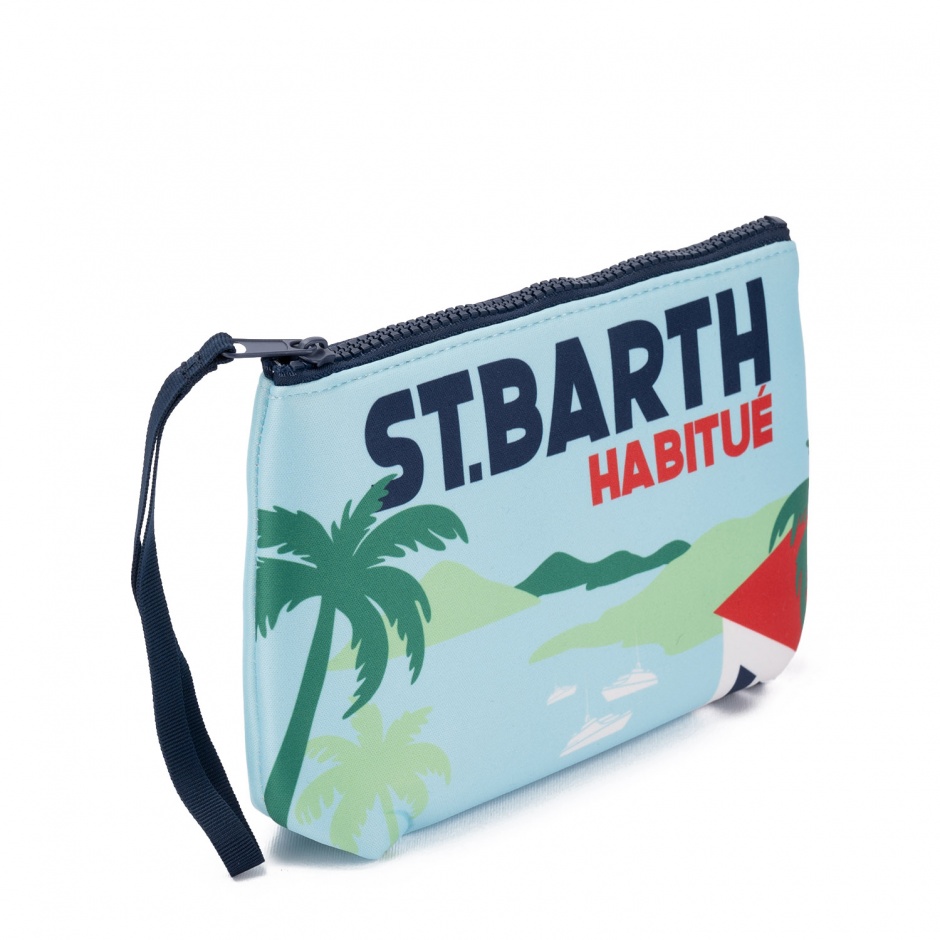 SAINT BARTH Чантичка с принт Habitué Aline - изглед 2