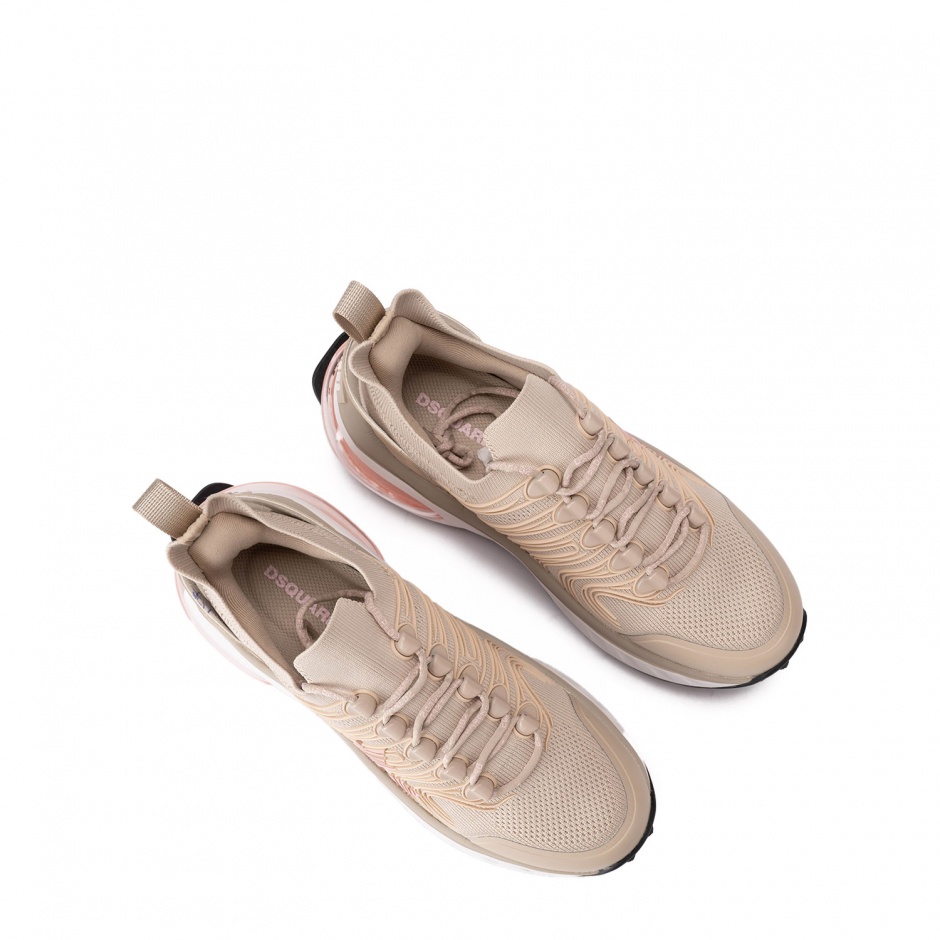 DSQUARED2 Дамски бежови маратонки Bubble - изглед 4 - Pepina DSQUARED2 Дамски бежови маратонки Bubble - изглед 4
