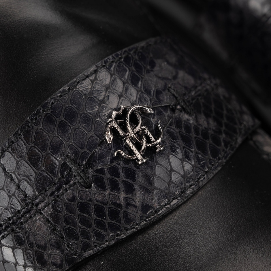ROBERTO CAVALLI Мъжки черни мокасини - изглед 4 - Pepina ROBERTO CAVALLI Мъжки черни мокасини - изглед 4