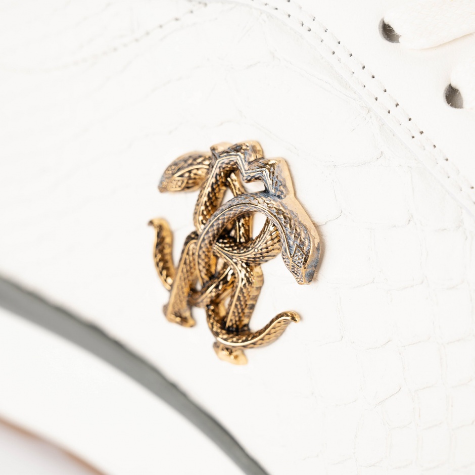 ROBERTO CAVALLI Мъжки бели спортни обувки - изглед 4