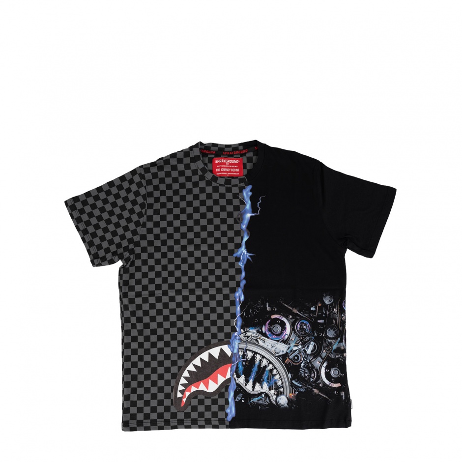 SPRAYGROUND Мъжка черна тениска - изглед 1 - Pepina SPRAYGROUND Мъжка черна тениска - изглед 1