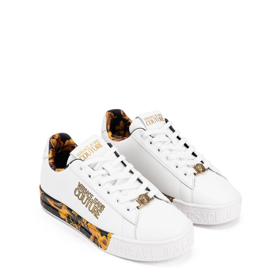 VERSACE JEANS Дамски бели кецове - изглед 2