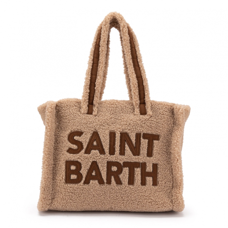 SAINT BARTH Дамска бежова чанта Colette Teddy - изглед 1 - Pepina SAINT BARTH Дамска бежова чанта Colette Teddy - изглед 1