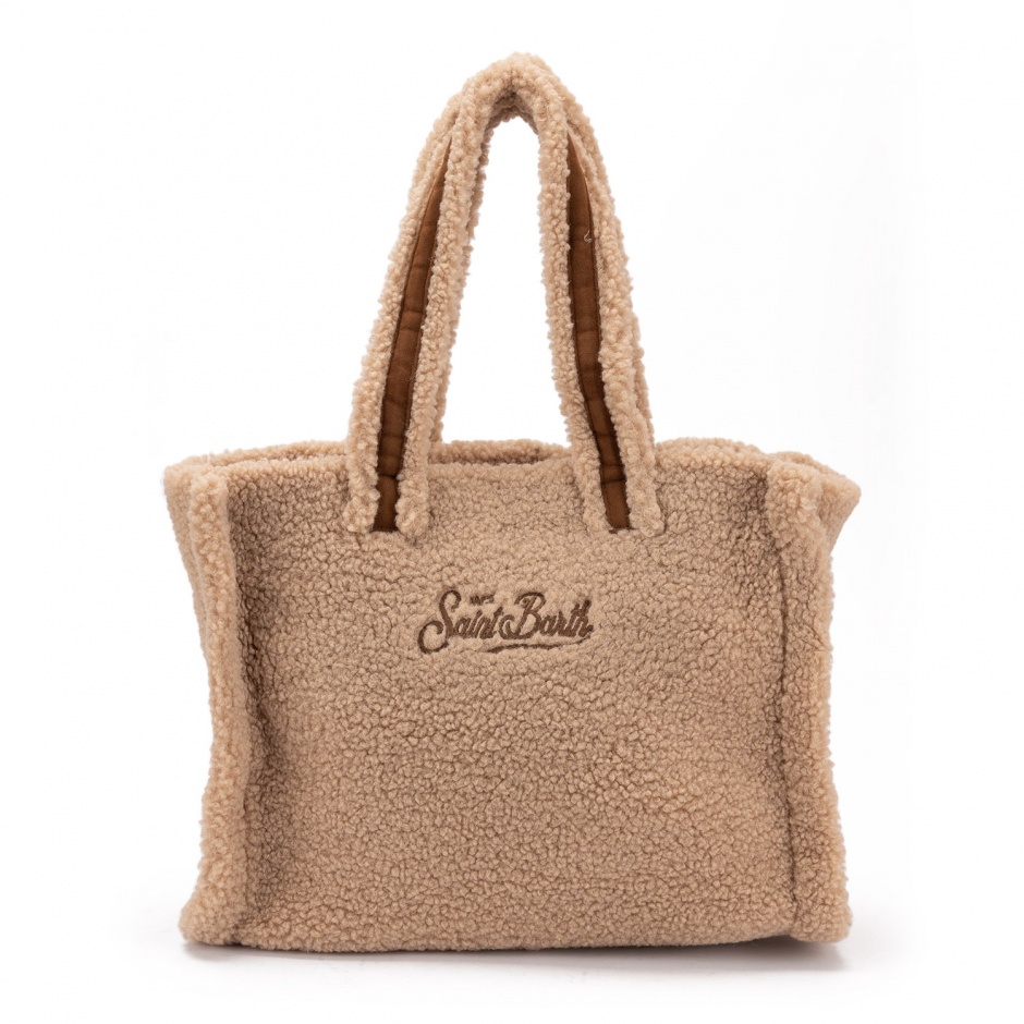 SAINT BARTH Дамска бежова чанта Colette Teddy - изглед 3 - Pepina SAINT BARTH Дамска бежова чанта Colette Teddy - изглед 3