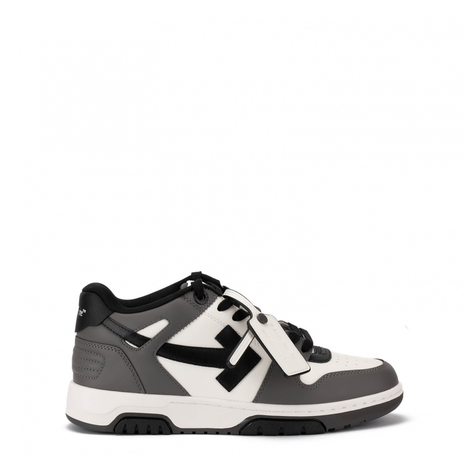 OFF-WHITE Мъжки сиви сникърси Out Of Office - изглед 1