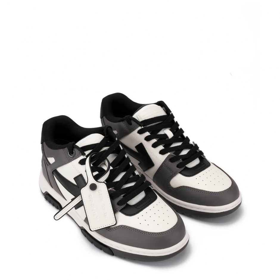OFF-WHITE Мъжки сиви сникърси Out Of Office - изглед 2