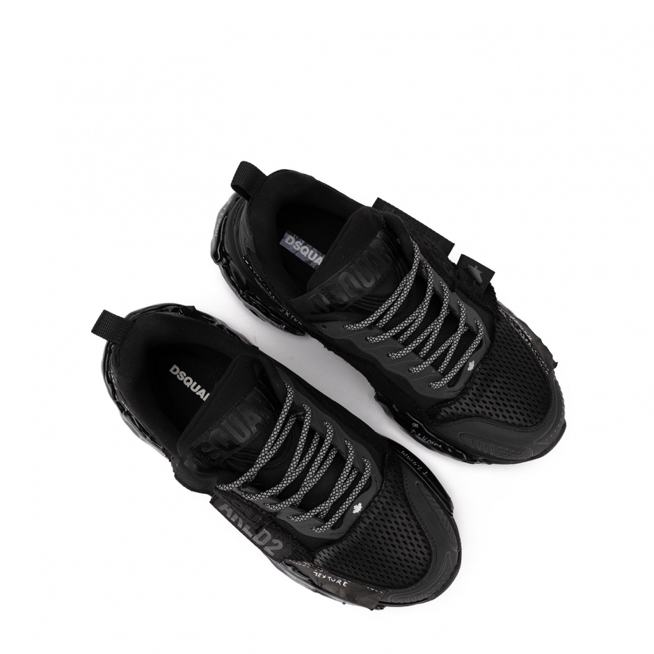 DSQUARED2 Мъжки черни маратонки Faster - изглед 3 - Pepina DSQUARED2 Мъжки черни маратонки Faster - изглед 3
