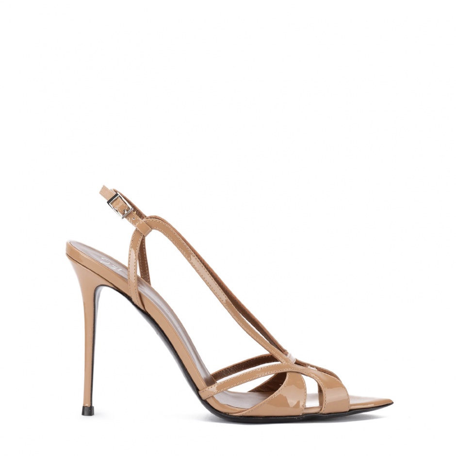 GIUSEPPE ZANOTTI Дамски бежови сандали лак - изглед 1 - Pepina GIUSEPPE ZANOTTI Дамски бежови сандали лак - изглед 1