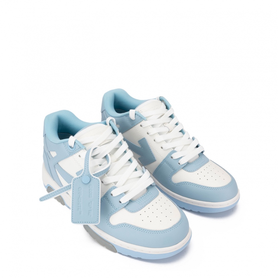 OFF-WHITE Мъжки сини сникърси Out Of Office - изглед 2 - Pepina OFF-WHITE Мъжки сини сникърси Out Of Office - изглед 2
