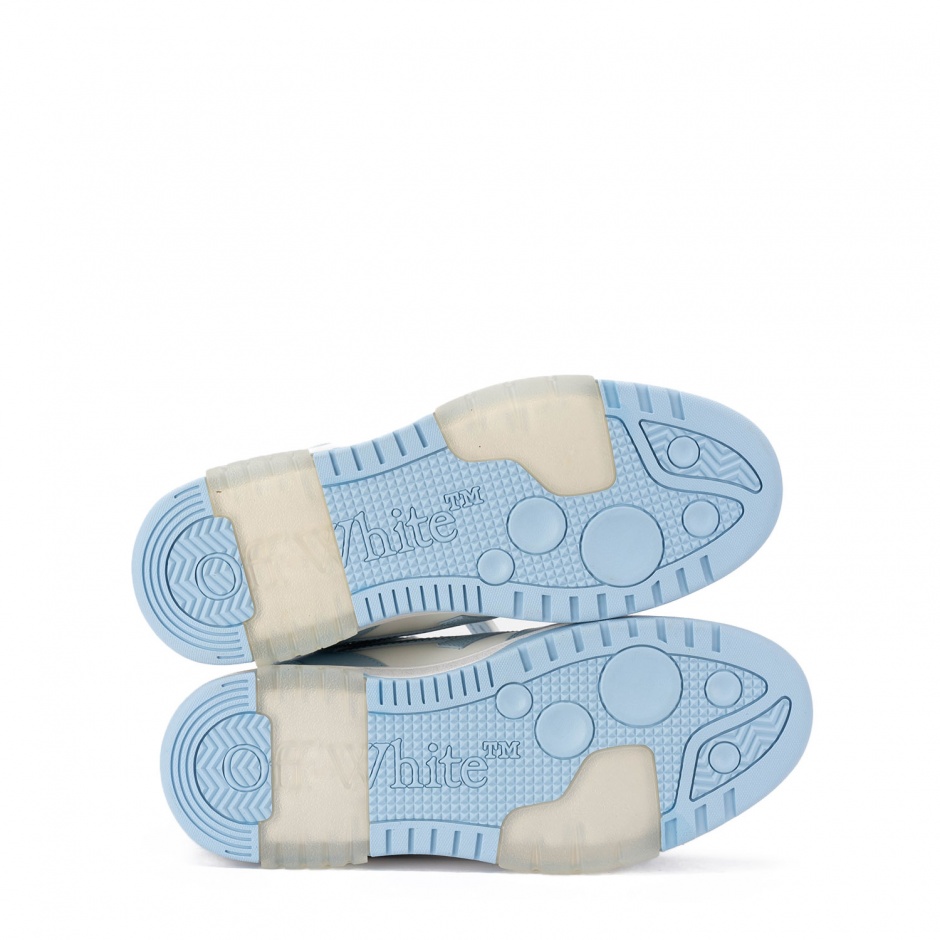 OFF-WHITE Мъжки сини сникърси Out Of Office - изглед 4 - Pepina OFF-WHITE Мъжки сини сникърси Out Of Office - изглед 4
