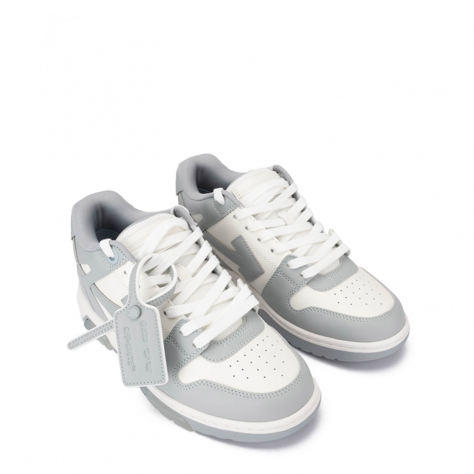 OFF-WHITE Мъжки сиви сникърси Out Of Office - изглед 2 - Pepina OFF-WHITE Мъжки сиви сникърси Out Of Office - изглед 2