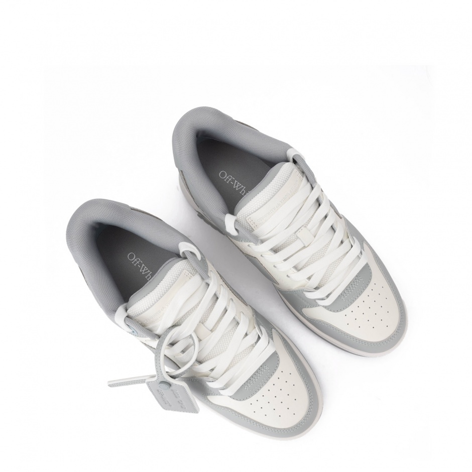 OFF-WHITE Мъжки сиви сникърси Out Of Office - изглед 3 - Pepina OFF-WHITE Мъжки сиви сникърси Out Of Office - изглед 3