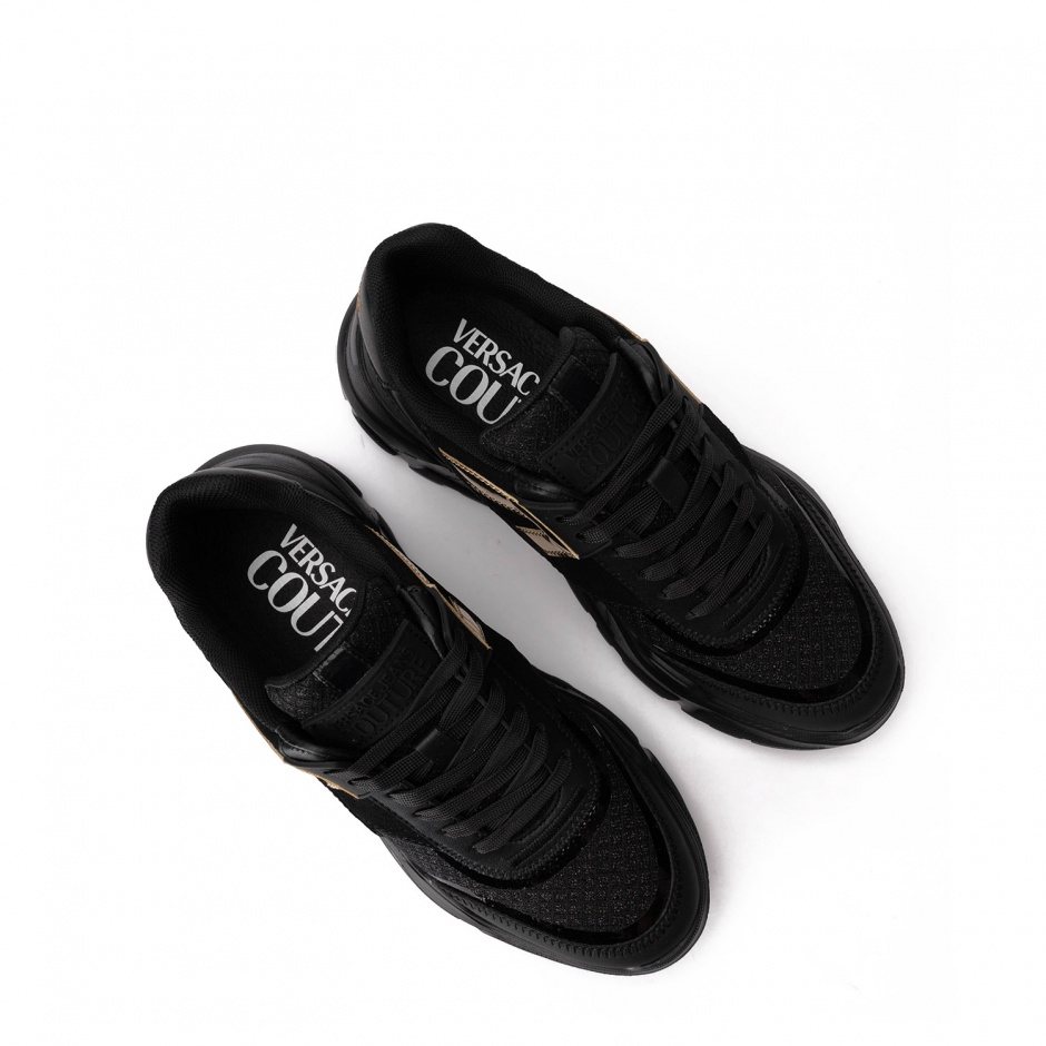 VERSACE JEANS Дамски черни спортни обувки - изглед 3