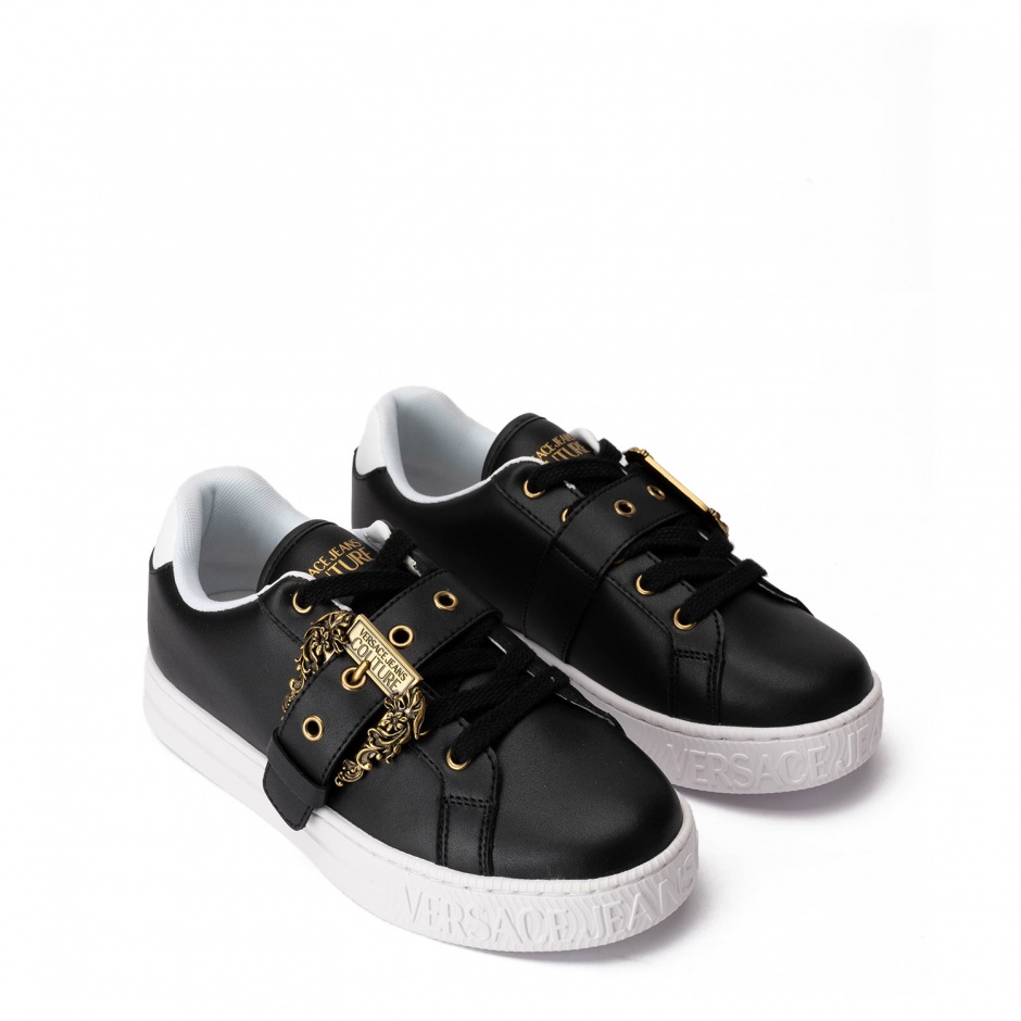 VERSACE JEANS Дамски черни кецове - изглед 2