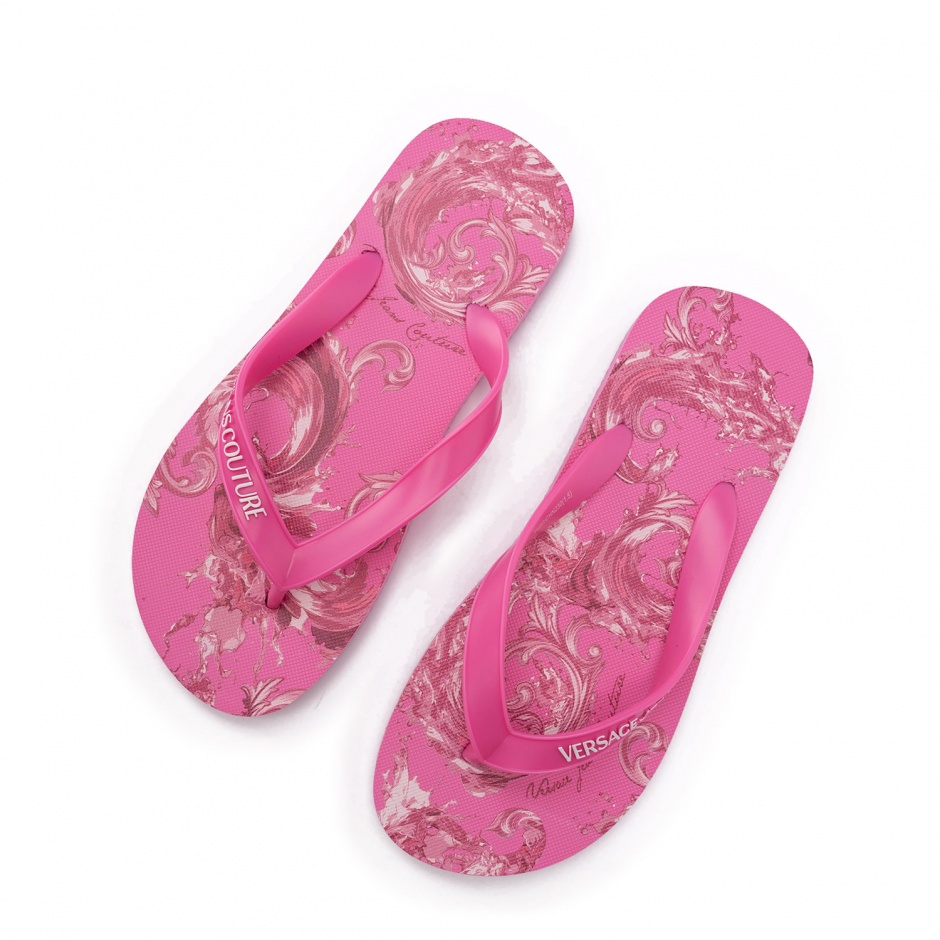 VERSACE JEANS Дамски розови чехли - изглед 2 - Pepina VERSACE JEANS Дамски розови чехли - изглед 2