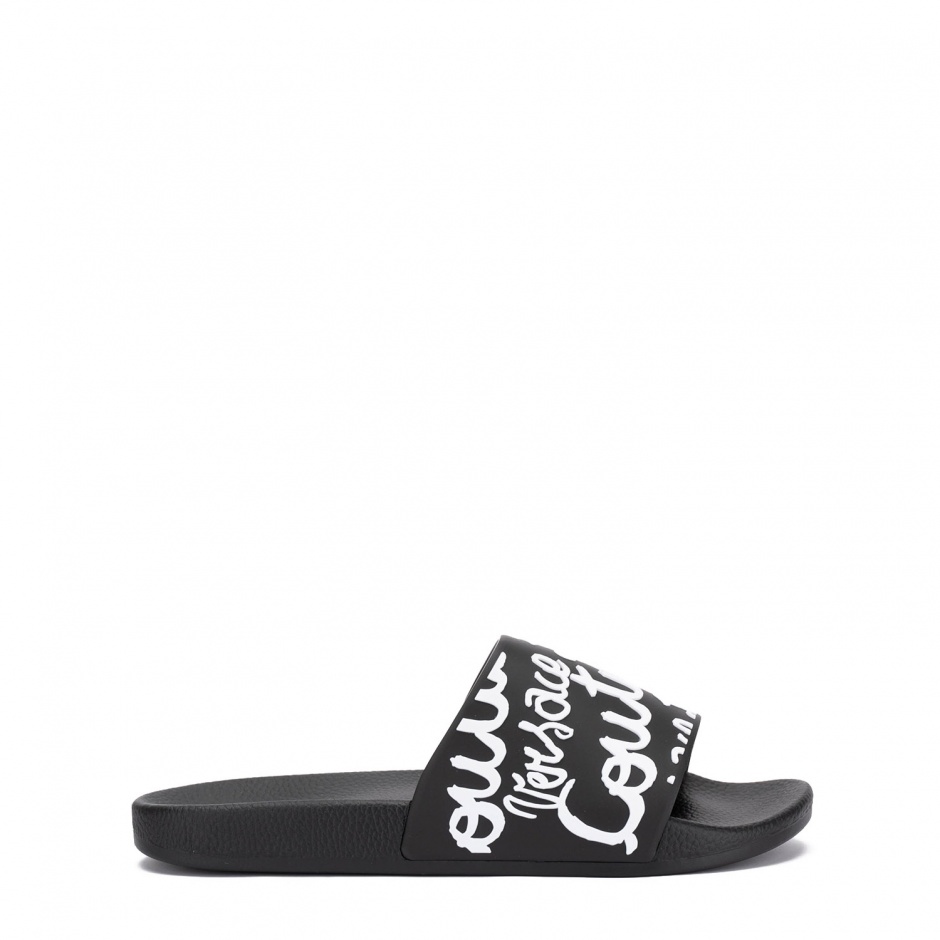 VERSACE JEANS Дамски черни чехли - изглед 1 - Pepina VERSACE JEANS Дамски черни чехли - изглед 1