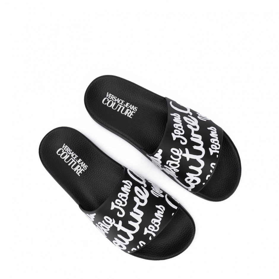VERSACE JEANS Дамски черни чехли - изглед 2 - Pepina VERSACE JEANS Дамски черни чехли - изглед 2