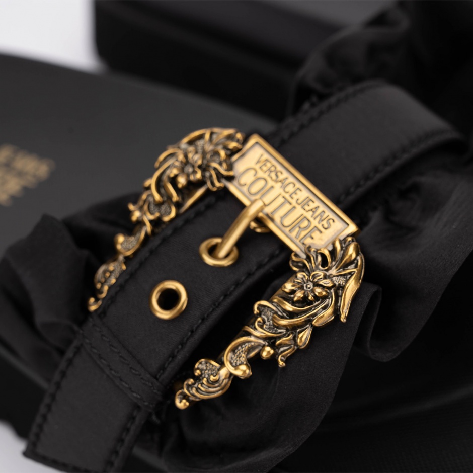 VERSACE JEANS Дамски черни чехли с платформа - изглед 3 - Pepina VERSACE JEANS Дамски черни чехли с платформа - изглед 3