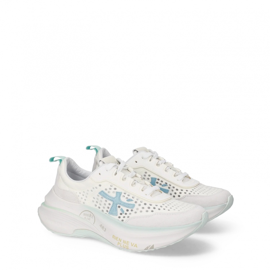 PREMIATA Дамски бели маратонки HILL - изглед 2