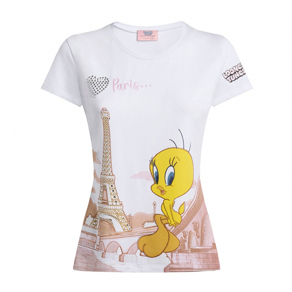BRACCIALINI Дамска бяла тениска T-shirt lt - изглед 1 - Pepina BRACCIALINI Дамска бяла тениска T-shirt lt - изглед 1