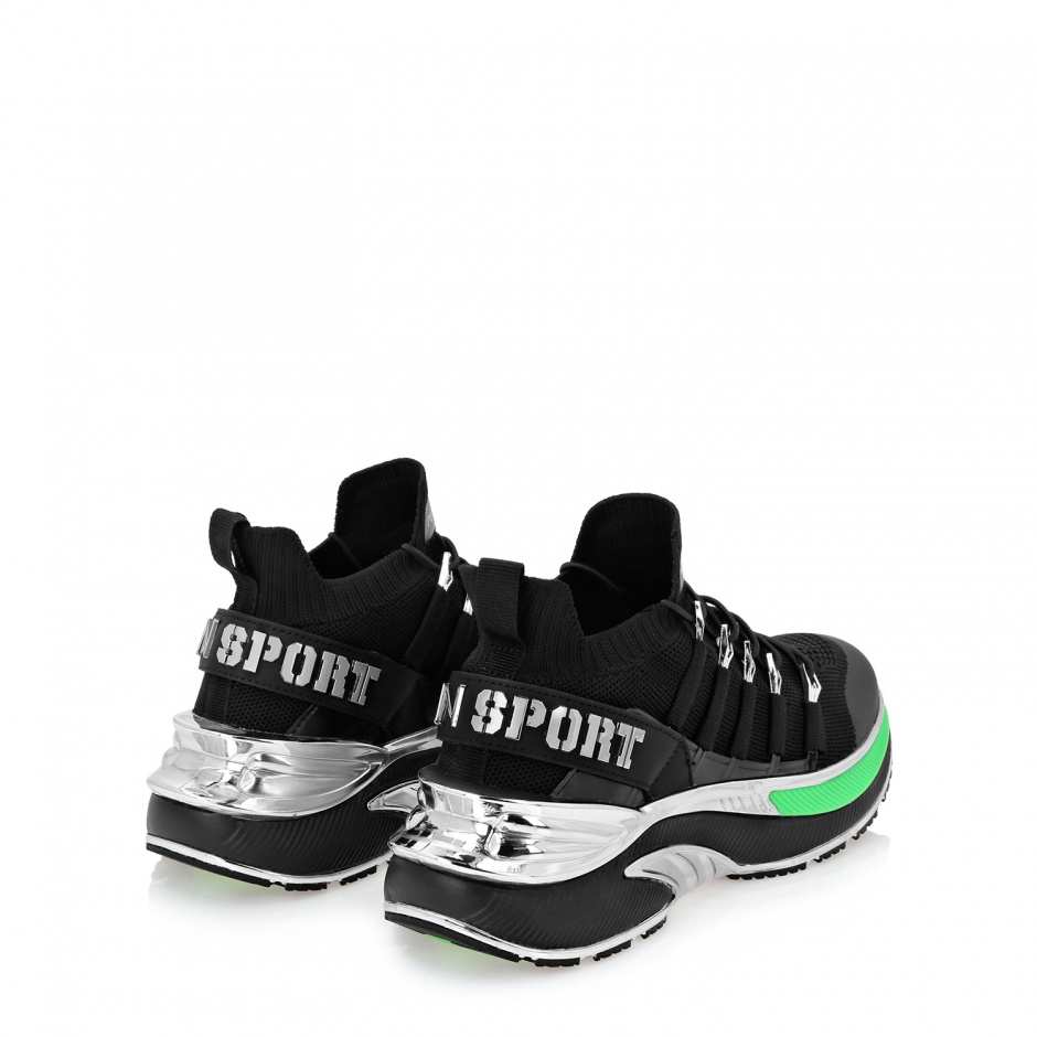 PLEIN SPORT Дамски черни маратонки RUNNER CHROME SURFER - изглед 3