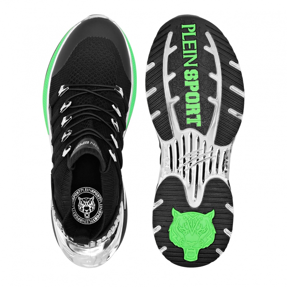 PLEIN SPORT Дамски черни маратонки RUNNER CHROME SURFER - изглед 4