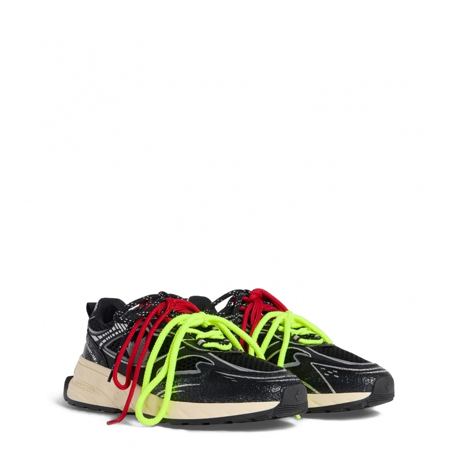 DSQUARED2 Мъжки черни маратонки Sprinter - изглед 2 - Pepina DSQUARED2 Мъжки черни маратонки Sprinter - изглед 2