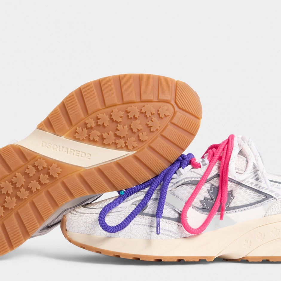 DSQUARED2 Дамски бели маратонки Sprinter - изглед 4