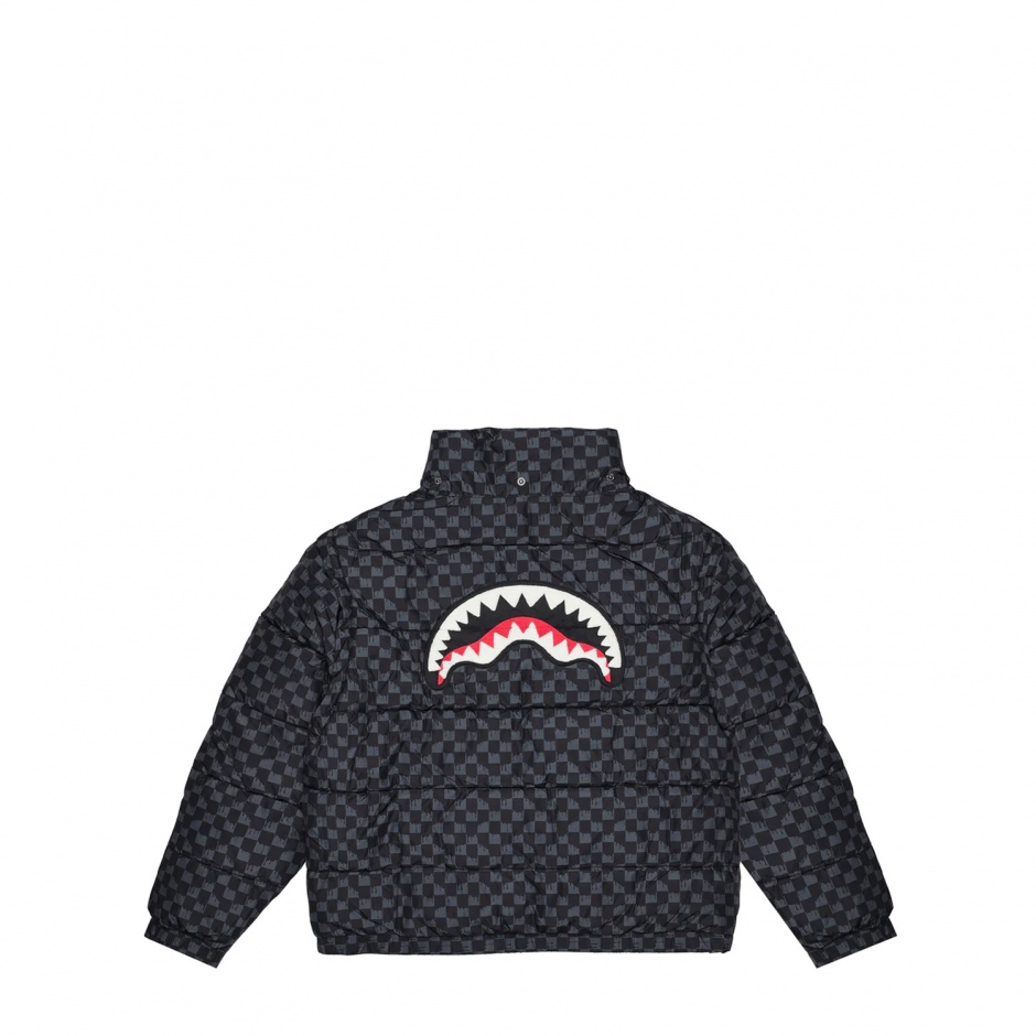 SPRAYGROUND Мъжко сиво яке две в едно Drip Check - изглед 3 - Pepina SPRAYGROUND Мъжко сиво яке две в едно Drip Check - изглед 3