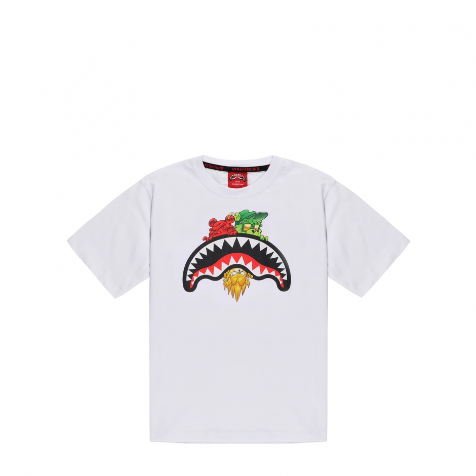 SPRAYGROUND Детска бяла тениска - изглед 1 - Pepina SPRAYGROUND Детска бяла тениска - изглед 1