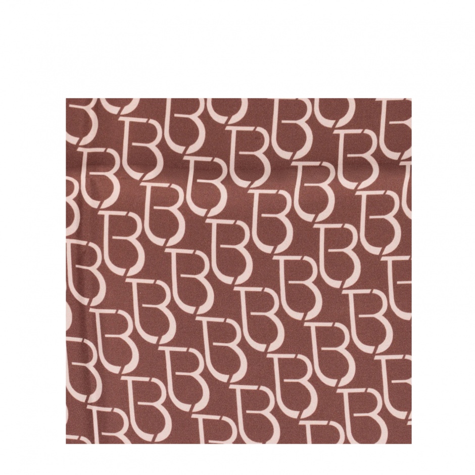 TOSCA BLU Копринен кафяв шал Saint Tropez - изглед 2