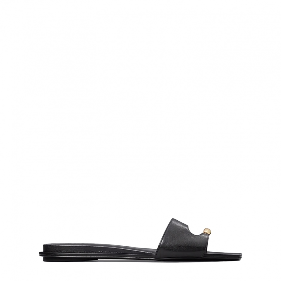 TORY BURCH Дамски кожени чехли PIERCED - изглед 1