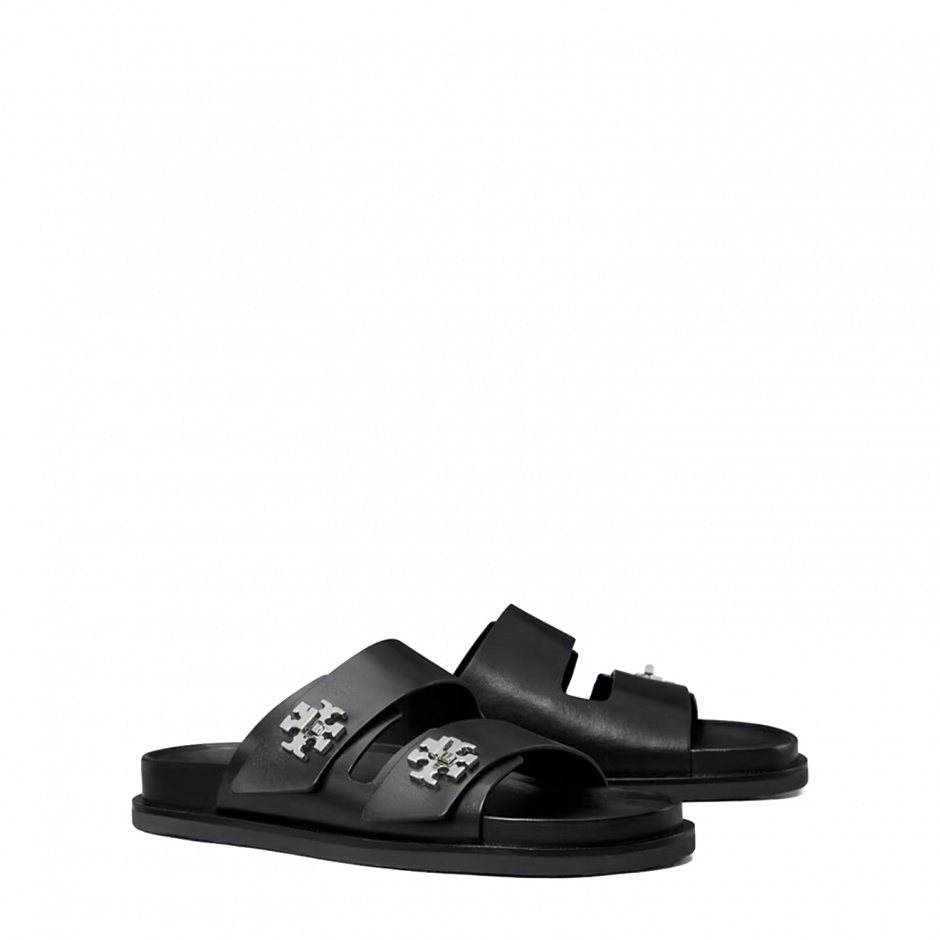 TORY BURCH Дамски кожени чехли TURNLOCK SPORT - изглед 2 - Pepina TORY BURCH Дамски кожени чехли TURNLOCK SPORT - изглед 2