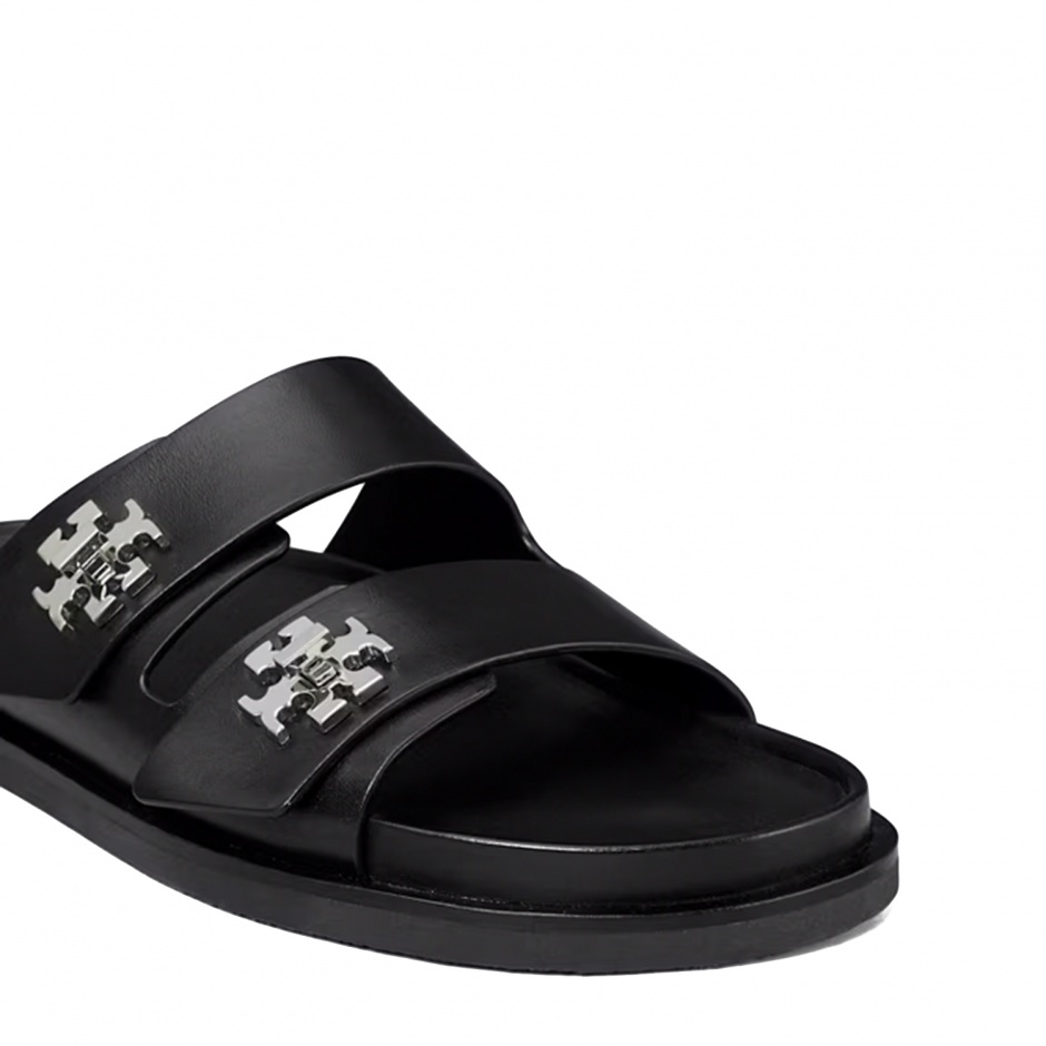TORY BURCH Дамски кожени чехли TURNLOCK SPORT - изглед 3 - Pepina TORY BURCH Дамски кожени чехли TURNLOCK SPORT - изглед 3