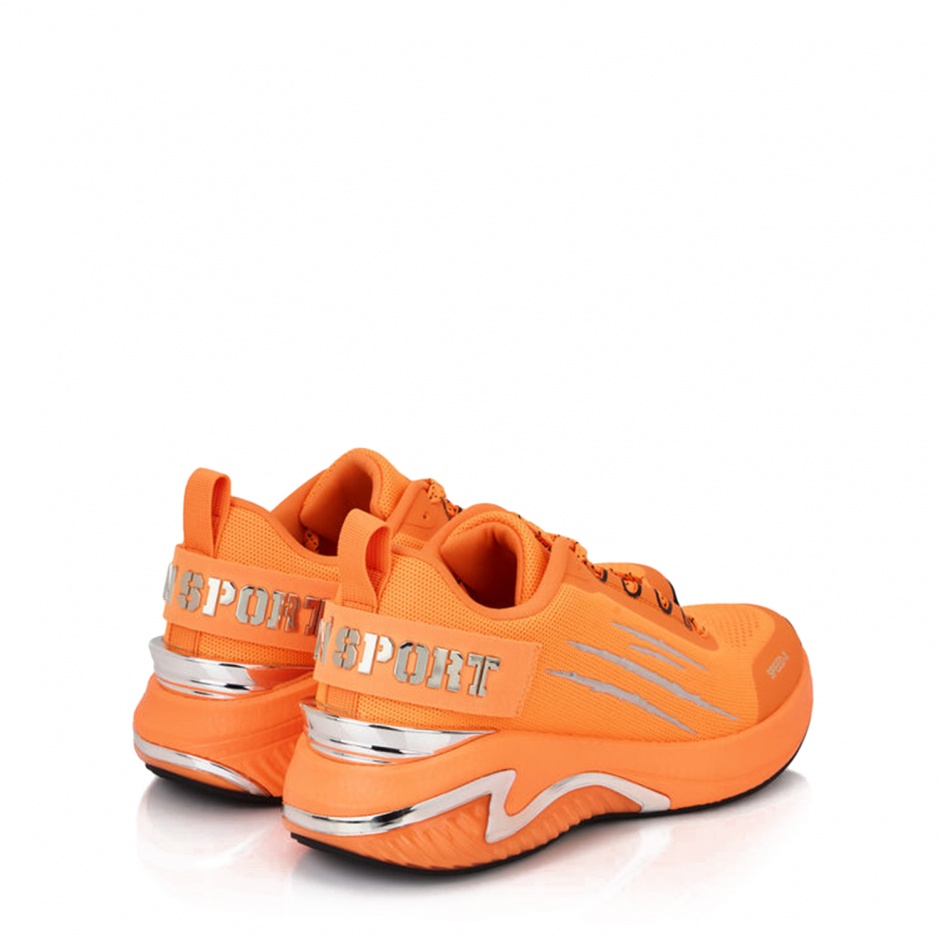 PLEIN SPORT Мъжки оранжеви маратонки Speed-X - изглед 3 - Pepina PLEIN SPORT Мъжки оранжеви маратонки Speed-X - изглед 3