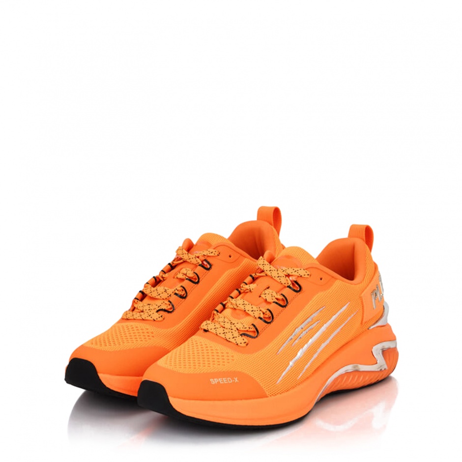 PLEIN SPORT Мъжки оранжеви маратонки Speed-X - изглед 4 - Pepina PLEIN SPORT Мъжки оранжеви маратонки Speed-X - изглед 4