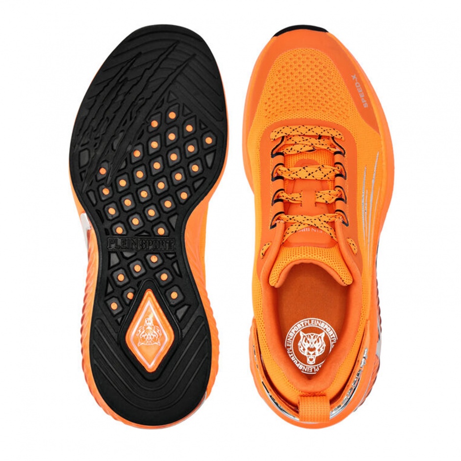 PLEIN SPORT Мъжки оранжеви маратонки Speed-X - изглед 2 - Pepina PLEIN SPORT Мъжки оранжеви маратонки Speed-X - изглед 2