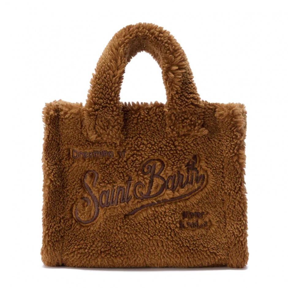 SAINT BARTH Дамска кафява чанта Vanity Teddy - изглед 1