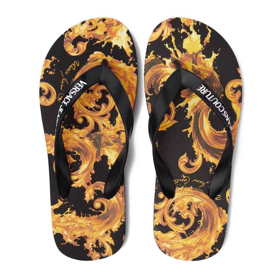 VERSACE JEANS Дамски чехли с принт - изглед 2 - Pepina VERSACE JEANS Дамски чехли с принт - изглед 2